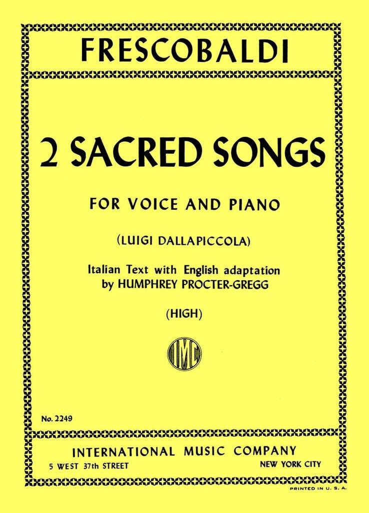 2 Melodie Sacre (Dallapiccola)